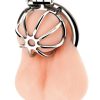 Blue Line Little Cock Chastity Cage - Stainless Steel