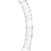 Glas Girthy Double Trouble Glass Dildo 12in - Clear