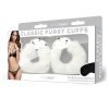 WhipSmart Furry Cuffs with Eye Mask - White