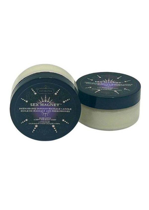 Sex Magnet Blue Lotus Pheromone Massage Candle 1.7oz