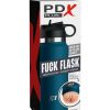 PDX Plus Fuck Flask Private Pleaser Pussy Stroker - Vanilla/Blue