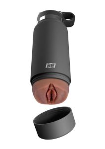 PDX Plus Fuck Flask Secret Delight Pussy Stroker - Brown/Grey