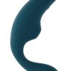 Playboy Charmer Rechargeable Silicone Dual Vibrator with Clitoral Stimulation - Green