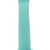 ME YOU US Curved Silicone Dildo 7in - Aqua