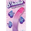 Shades Smoothie Dildo with Suction Cup 8.25in - Purple