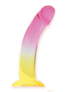 Shades Smoothie Dildo with Suction Cup 8.25in - Yellow