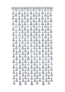 Glitterati Disco Penis Curtains (2 Each 6ft. Panels) - Silver/Black