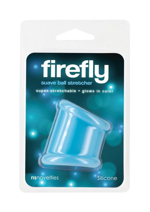 Firefly Suave Glow in The Dark Ball Stretcher Cock Ring - Blue