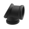 Renegade Piper Silicone Ball Strecher Cock Ring - Black
