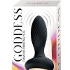 Goddess Diamond Vibrating Rechargeable Silicone Plug - Black