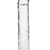 RealRock Crystal Clear Straight No Balls Dildo 9in - Clear
