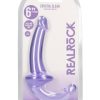 RealRock Crystal Clear Strapless Strap-On 6 - Purple