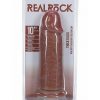 RealRock Ultra Realistic Skin Extra Thick No Balls 10in - Caramel