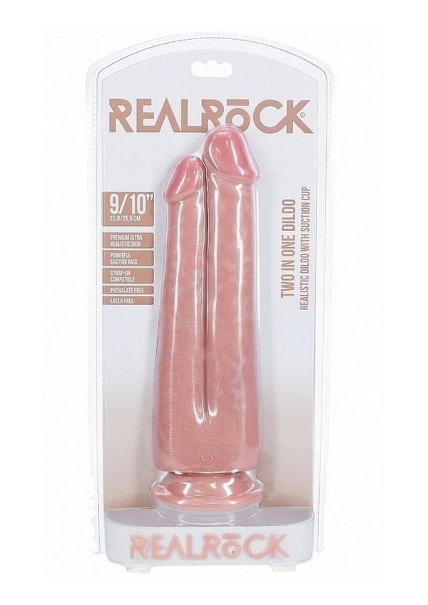 RealRock Ultra Realistic Skin Two in One 9in/10in - Vanilla