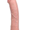 RealRock Vibrating Cock Regular Curved 8in - Vanilla