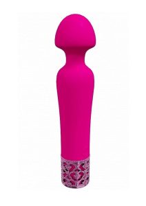 Royal Gems Scepter Silicone Rechargeable Vibrator - Pink