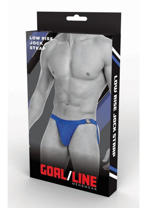 Goal Line Low Rise Jockstrap - Large/XLarge - Blue