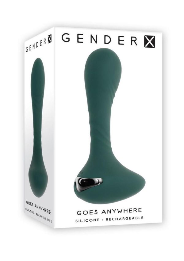 Gender X Goes Anywhere Rechargeable Silicone Plug - Green