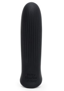 Fifty Shades of Grey Sensation Rechargeable Silicone Bullet Vibrator - Black