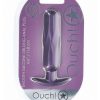 Ouch! Oblong Anal Plug Silicone - Metallic Purple