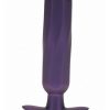 Ouch! Oblong Anal Plug Silicone - Metallic Purple