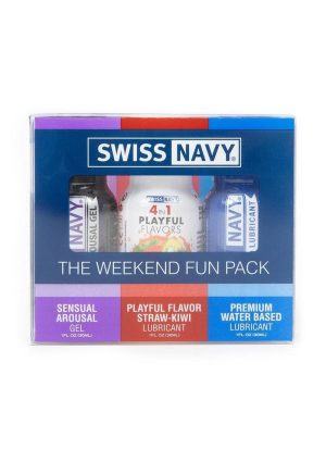 Swiss Navy Weekend Lubricants Fun Pack 1oz (3 per Pack)