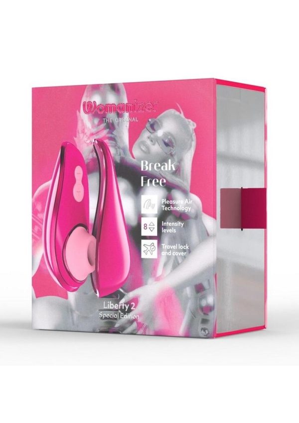 Womanizer Liberty 2 Rechargeable Silicone Clitoral Stimulator Special Edition - Pink