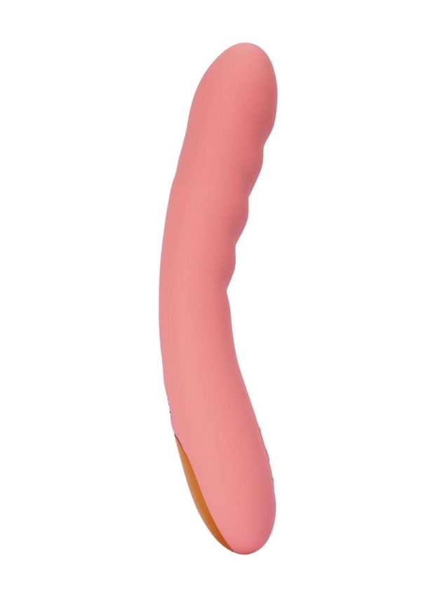 Svakom Ava Neo Rechargeable Silicone Vibrator with Remote Control - Peach Pink