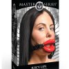 Juicy Lips Silicone Open Mouth Gag - Red