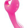 Bodywand G-Play Ultimate Ergonomic Rechargeable Silcone Come Hither Squirt Trainer with Clitoral Stimulator - Pink