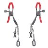 Sex and Mischief Ex`s andamp; Oh`s Nipple Clamps - Red/Black