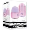 Vacation Vibes Tapping Rechargeable Silicone Discreet Vibrator - Pink/Black