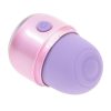 Vacation Vibes Tapping Rechargeable Silicone Discreet Vibrator - Pink/Black