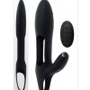 Zero Tolerance Nautilus Rechargeable Silicone Dual Cock Ring - Black