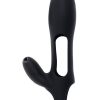 Zero Tolerance Nautilus Rechargeable Silicone Dual Cock Ring - Black