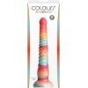 Colours Stacked Silicone Dildo 9in - Red/Gold