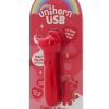 Unihorn Cupid`s Beau Rechargeable Silicone USB Bullet- Red