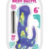 Playeontology Series Dickydactyl Rechargeable Silicone Vibrating Dildo 6In - Purple
