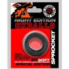 Oxballs Atomic Jock Sprocket Super Stretchy Cock Ring Night Edition - Black
