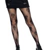 Leg Avenue Alien Net Tights - Black - O/S