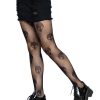 Leg Avenue Alien Net Tights - Black - O/S