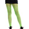 Leg Avenue Flame Net Tights - Neon Green - O/S