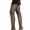 Leg Avenue Camellia Lace Tights - Black - O/S