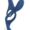 Pleasure Pivot App Control Rechargeable Silicone Couples Vibrator - Blue