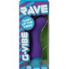 Rave G-Vibe Rechargeable Silicone G-Spot Vibrator - Purple/Blue