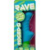 Rave Ridged-G Rechargeable Silicone G-Spot Vibrator - Blue/Green