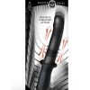 Master Series Power Thrust Rechargeable Thrusting Silicone Vibrator - Black