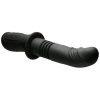 Master Series Power Thrust Rechargeable Thrusting Silicone Vibrator - Black
