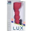 Lux Active Champion Rose Rechargeable Silicone Beaded Anal Probe with Bonus Bullet - Red