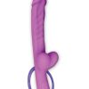 Wet Dreams Slim Dickin Rechargeable Silicone Vibrator with Balls - Lavender